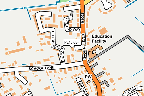 PE15 0BF map - OS OpenMap – Local (Ordnance Survey)