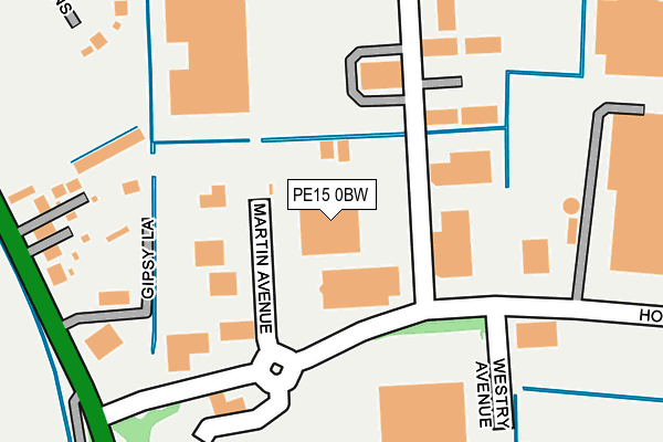 PE15 0BW map - OS OpenMap – Local (Ordnance Survey)