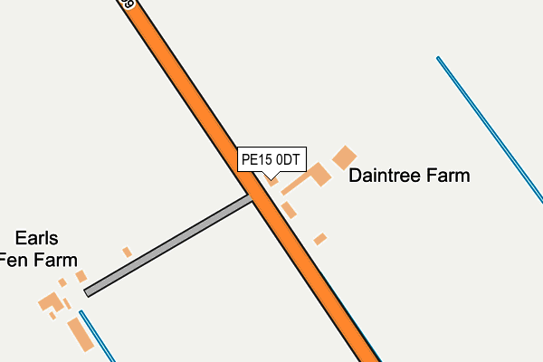 PE15 0DT map - OS OpenMap – Local (Ordnance Survey)