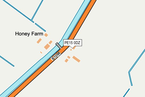 PE15 0DZ map - OS OpenMap – Local (Ordnance Survey)