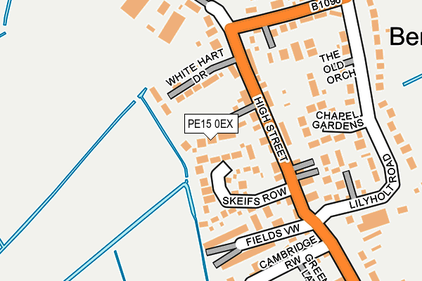 PE15 0EX map - OS OpenMap – Local (Ordnance Survey)