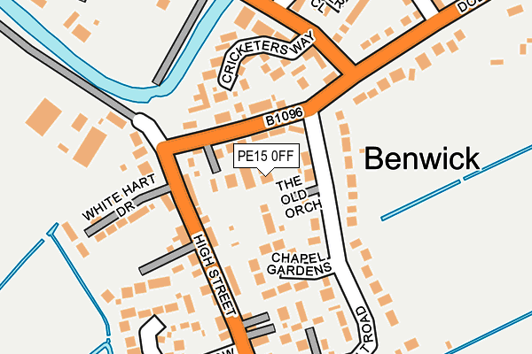 PE15 0FF map - OS OpenMap – Local (Ordnance Survey)
