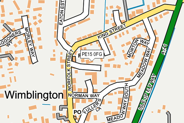 PE15 0FG map - OS OpenMap – Local (Ordnance Survey)