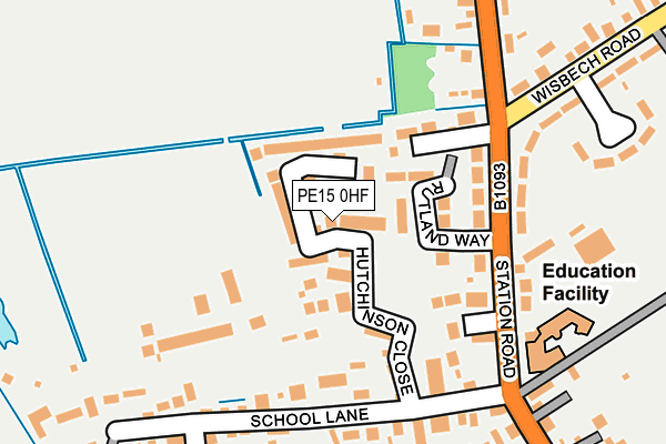 PE15 0HF map - OS OpenMap – Local (Ordnance Survey)