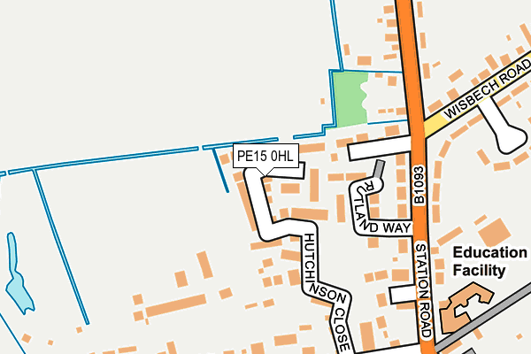 PE15 0HL map - OS OpenMap – Local (Ordnance Survey)