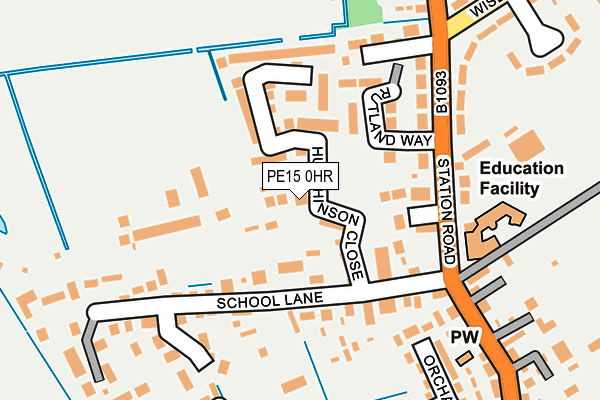 PE15 0HR map - OS OpenMap – Local (Ordnance Survey)