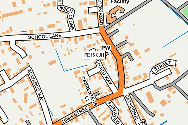 PE15 0JH map - OS OpenMap – Local (Ordnance Survey)