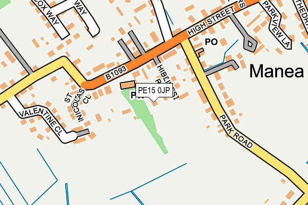 PE15 0JP map - OS OpenMap – Local (Ordnance Survey)