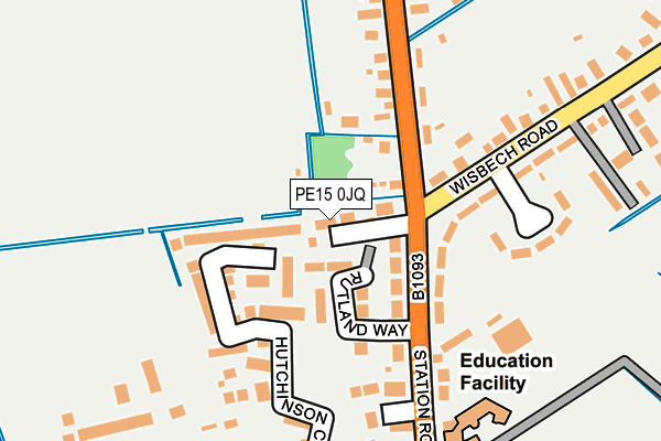 PE15 0JQ map - OS OpenMap – Local (Ordnance Survey)