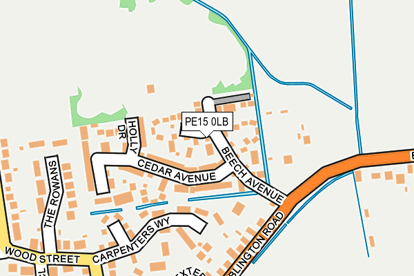PE15 0LB map - OS OpenMap – Local (Ordnance Survey)