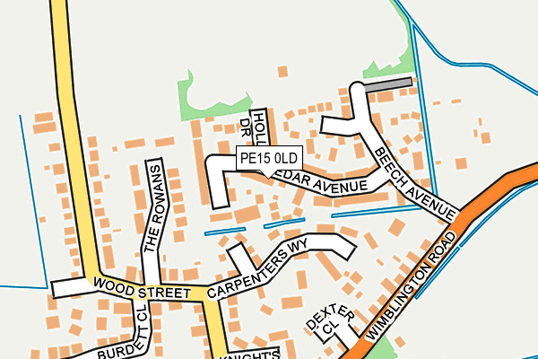 PE15 0LD map - OS OpenMap – Local (Ordnance Survey)