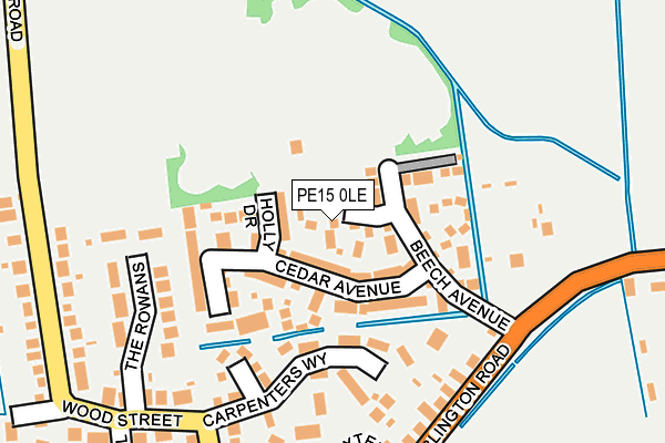 PE15 0LE map - OS OpenMap – Local (Ordnance Survey)
