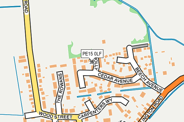 PE15 0LF map - OS OpenMap – Local (Ordnance Survey)