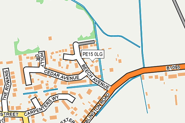 PE15 0LG map - OS OpenMap – Local (Ordnance Survey)