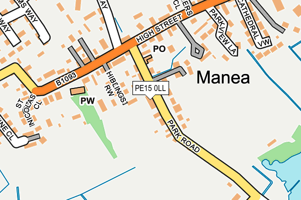 PE15 0LL map - OS OpenMap – Local (Ordnance Survey)