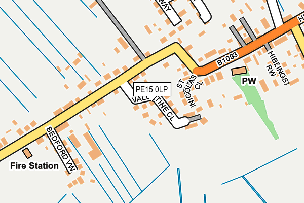 PE15 0LP map - OS OpenMap – Local (Ordnance Survey)