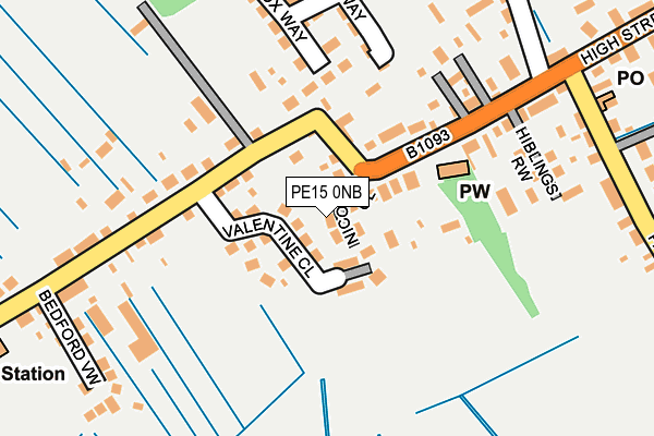 PE15 0NB map - OS OpenMap – Local (Ordnance Survey)