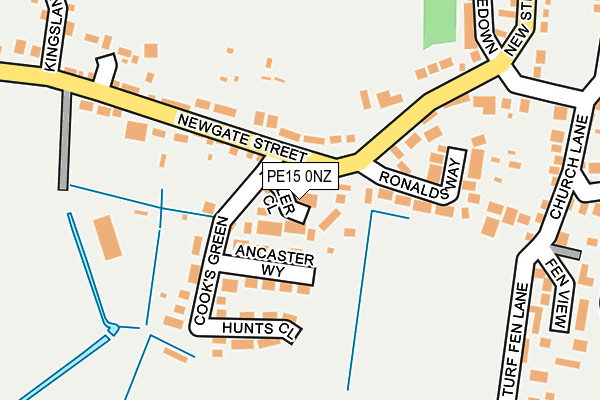 PE15 0NZ map - OS OpenMap – Local (Ordnance Survey)