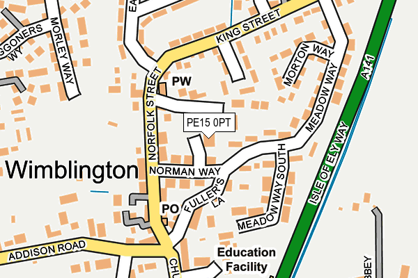 PE15 0PT map - OS OpenMap – Local (Ordnance Survey)