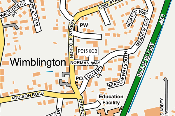 PE15 0QB map - OS OpenMap – Local (Ordnance Survey)