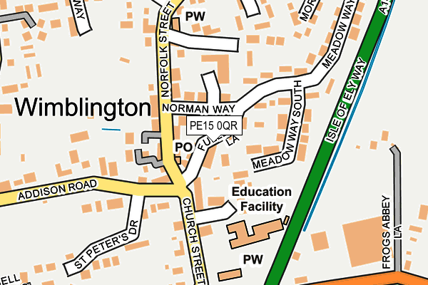 PE15 0QR map - OS OpenMap – Local (Ordnance Survey)