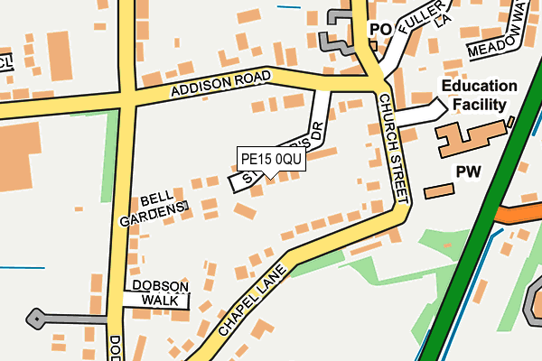 PE15 0QU map - OS OpenMap – Local (Ordnance Survey)