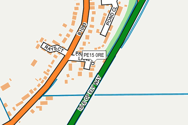 PE15 0RE map - OS OpenMap – Local (Ordnance Survey)