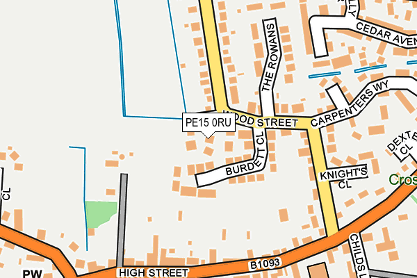 PE15 0RU map - OS OpenMap – Local (Ordnance Survey)