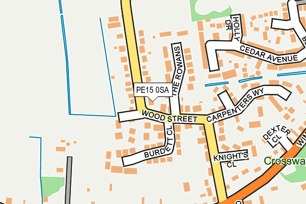PE15 0SA map - OS OpenMap – Local (Ordnance Survey)