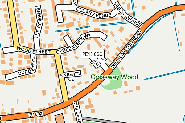 PE15 0SQ map - OS OpenMap – Local (Ordnance Survey)
