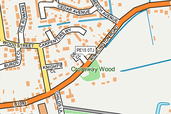 PE15 0TJ map - OS OpenMap – Local (Ordnance Survey)