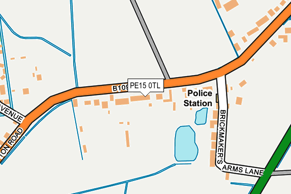 PE15 0TL map - OS OpenMap – Local (Ordnance Survey)