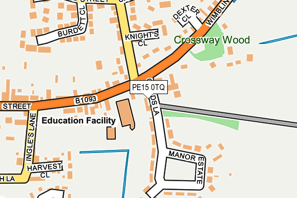 PE15 0TQ map - OS OpenMap – Local (Ordnance Survey)
