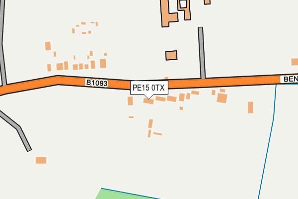 PE15 0TX map - OS OpenMap – Local (Ordnance Survey)