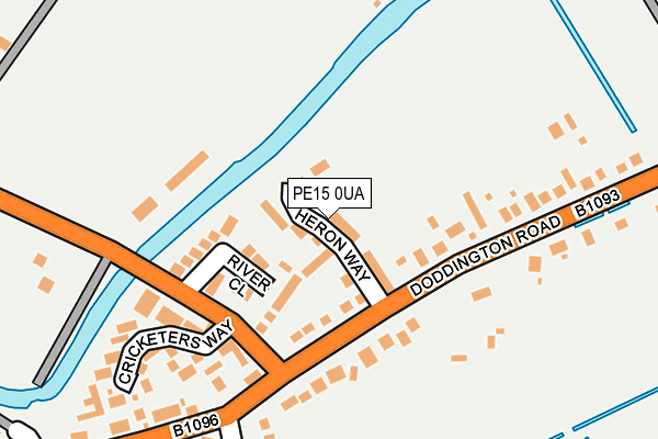 PE15 0UA map - OS OpenMap – Local (Ordnance Survey)