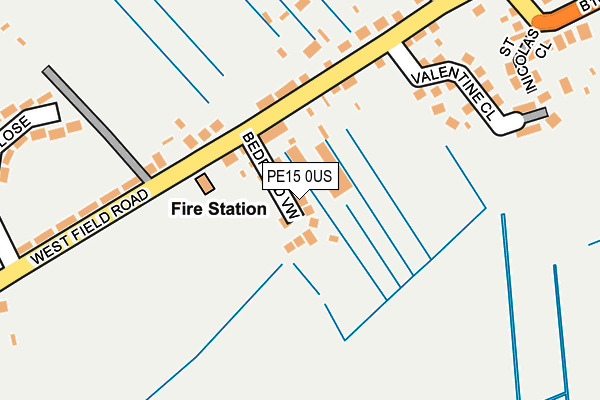 PE15 0US map - OS OpenMap – Local (Ordnance Survey)