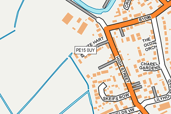 PE15 0UY map - OS OpenMap – Local (Ordnance Survey)