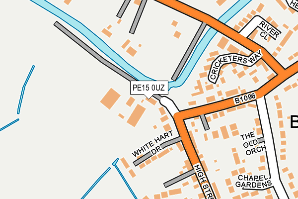 PE15 0UZ map - OS OpenMap – Local (Ordnance Survey)