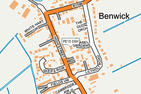 PE15 0XH map - OS OpenMap – Local (Ordnance Survey)