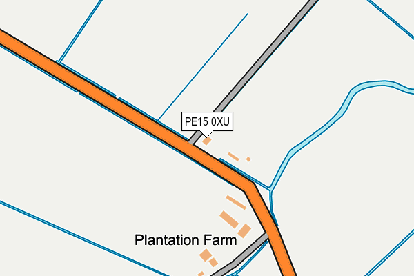 PE15 0XU map - OS OpenMap – Local (Ordnance Survey)