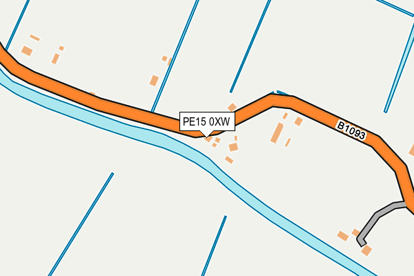 PE15 0XW map - OS OpenMap – Local (Ordnance Survey)