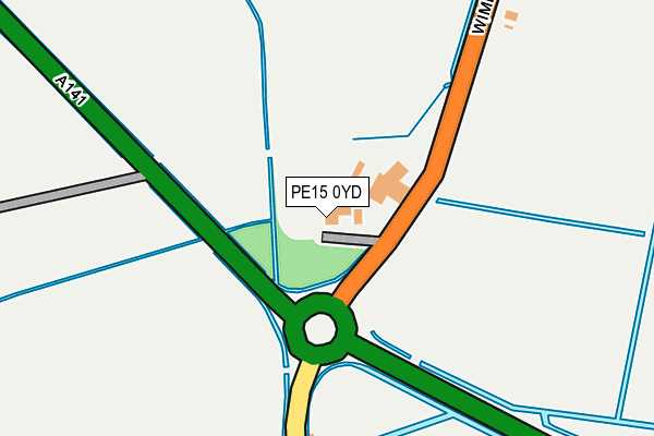 PE15 0YD map - OS OpenMap – Local (Ordnance Survey)