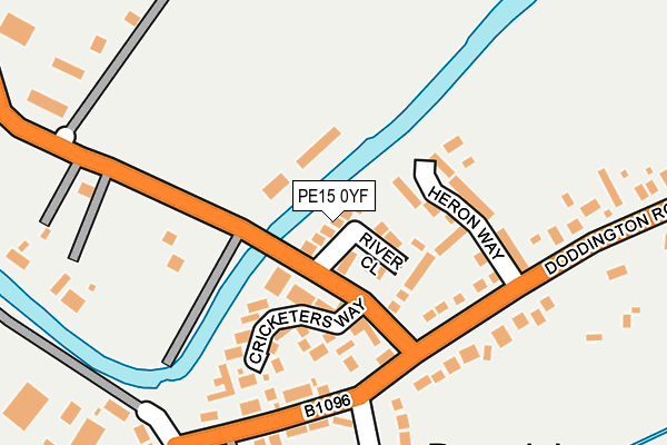 PE15 0YF map - OS OpenMap – Local (Ordnance Survey)