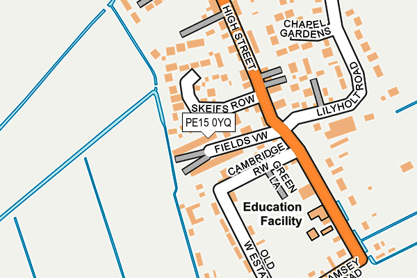 PE15 0YQ map - OS OpenMap – Local (Ordnance Survey)