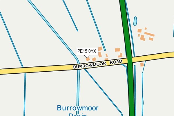 PE15 0YX map - OS OpenMap – Local (Ordnance Survey)