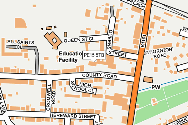 PE15 5TB map - OS OpenMap – Local (Ordnance Survey)