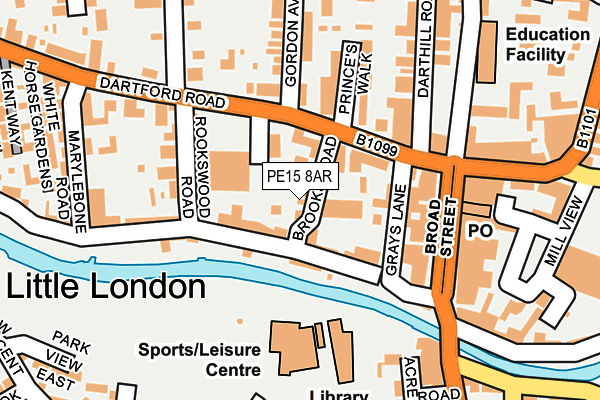 PE15 8AR map - OS OpenMap – Local (Ordnance Survey)