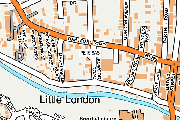 PE15 8AS map - OS OpenMap – Local (Ordnance Survey)