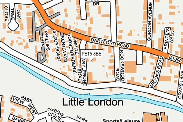 PE15 8BE map - OS OpenMap – Local (Ordnance Survey)