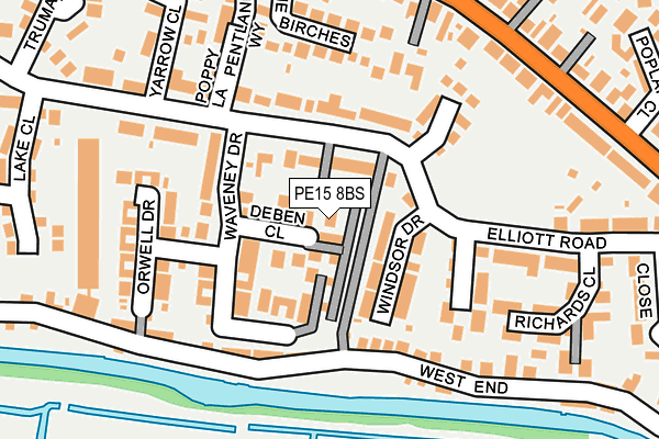 PE15 8BS map - OS OpenMap – Local (Ordnance Survey)